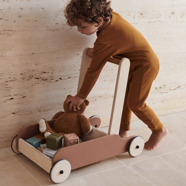 DELISTED Liewood Lauflernwagen Bonnie „Tuscany rose / golden caramel mix“, Buchenholz, H52cm – Bild 3