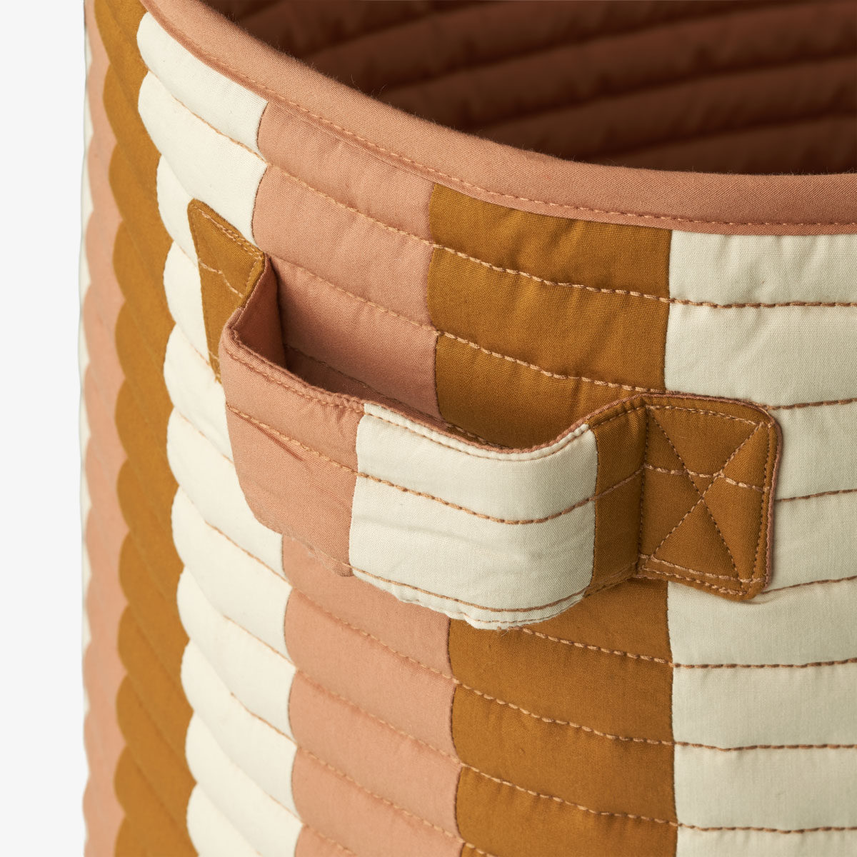Liewood Aufbewahrungskorb Lia „Stripe: Tuscany rose / Golden caramel / Sandy“, 40x46cm – Bild 2