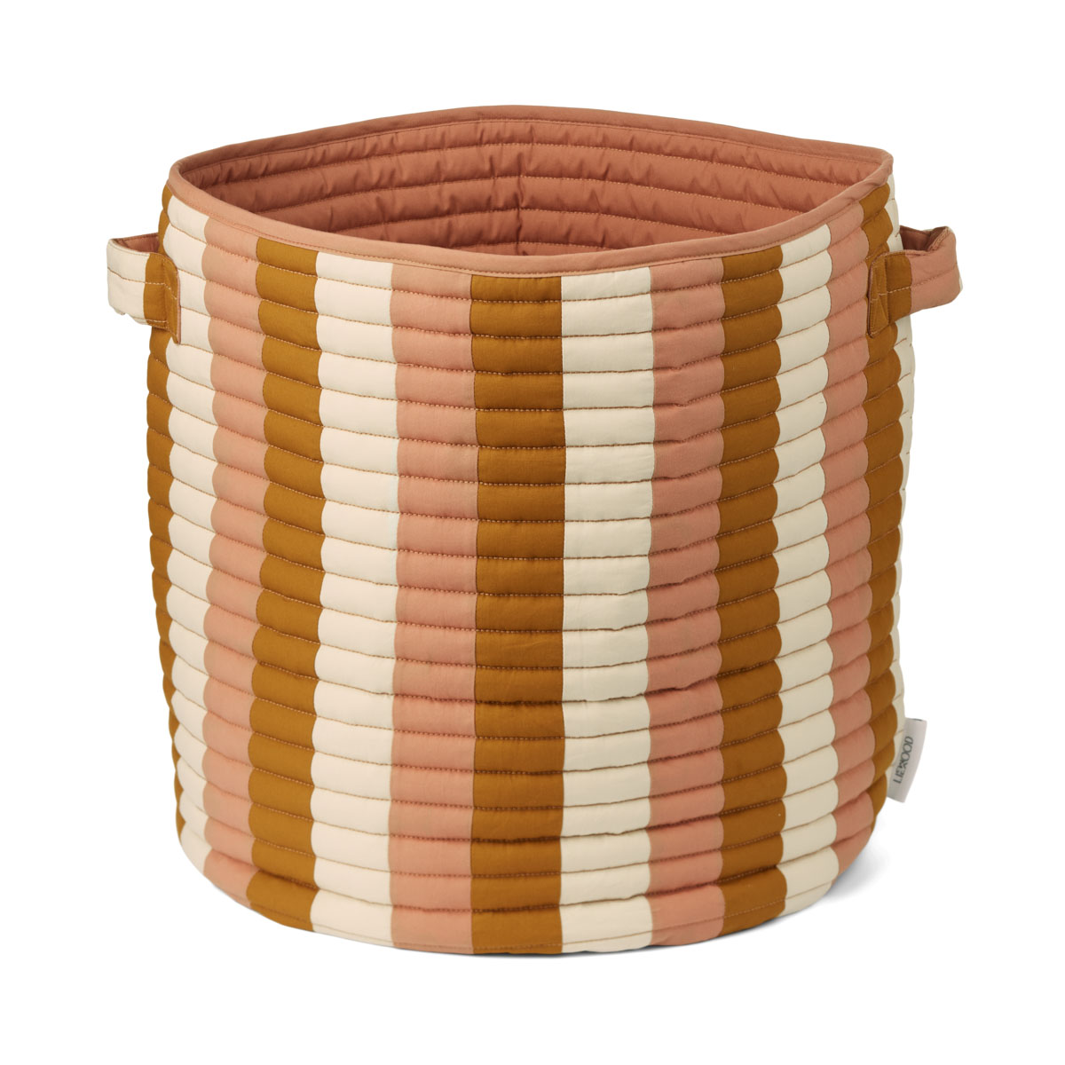 Liewood Aufbewahrungskorb Lia „Stripe: Tuscany rose / Golden caramel / Sandy“, 40x46cm