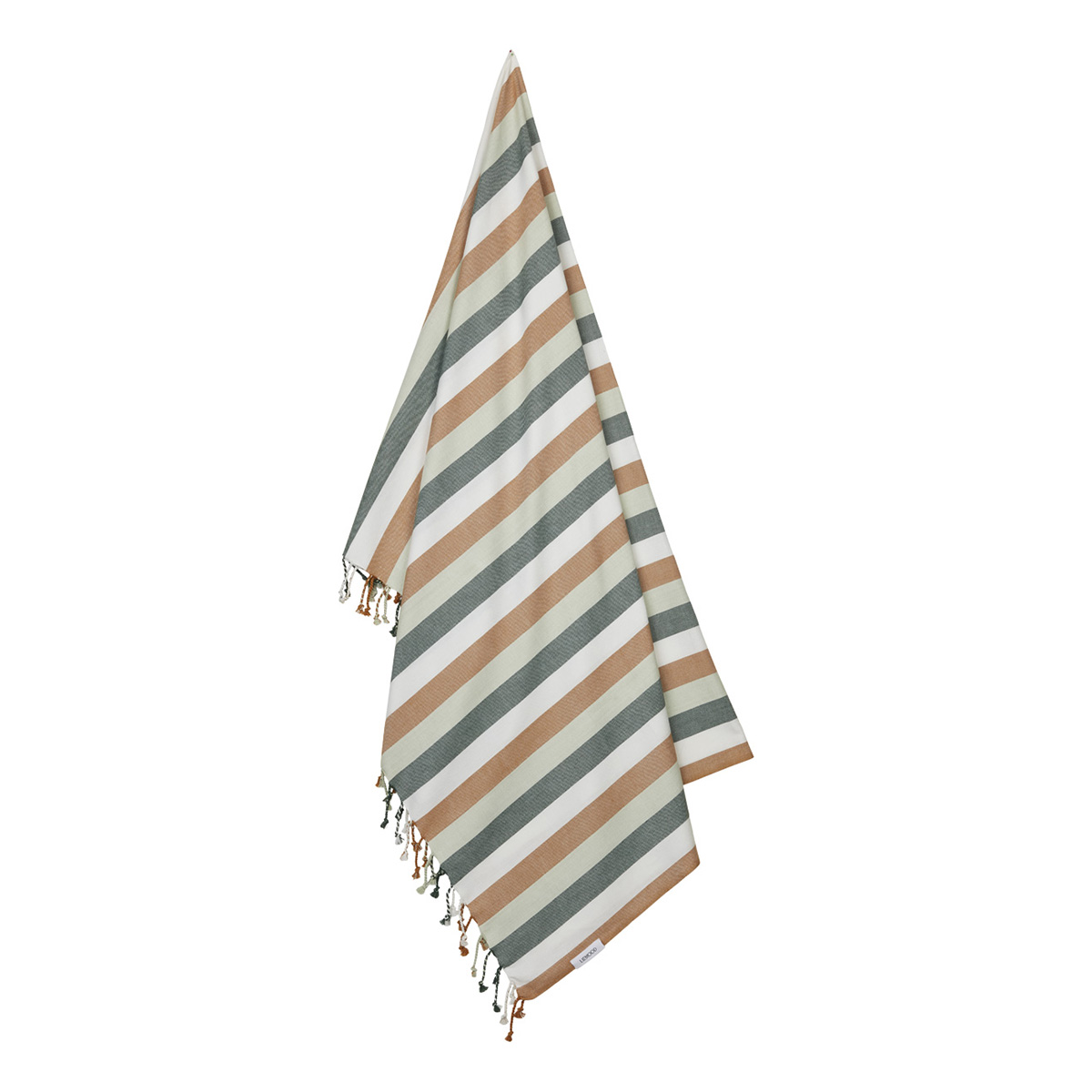 Liewood Mona Hammam-Strandtuch „Dusty mint multi mix“, 100x160cm