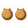 Liewood Solina Kinderschüssel „Rabbit golden caramel“, aus PLA, 2er-Pack 02