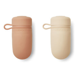 DELISTED Liewood Tanya Smoothie-Flasche „Tuscany rose / Apple blossom mix“, Silikon, 2er-Pack