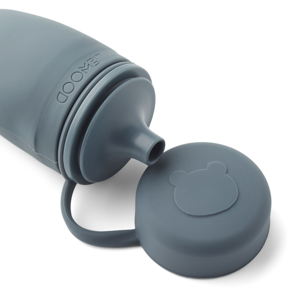 DELISTED Liewood Tanya Smoothie-Flasche „Whale blue / Dove blue mix“, Silikon, 2er-Pack – Bild 7