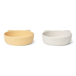 DELISTED Liewood Vanessa Snackschale „Jojoba / Sea shell mix“, Silikon, 2er-Set, ø15cm – Bild 2