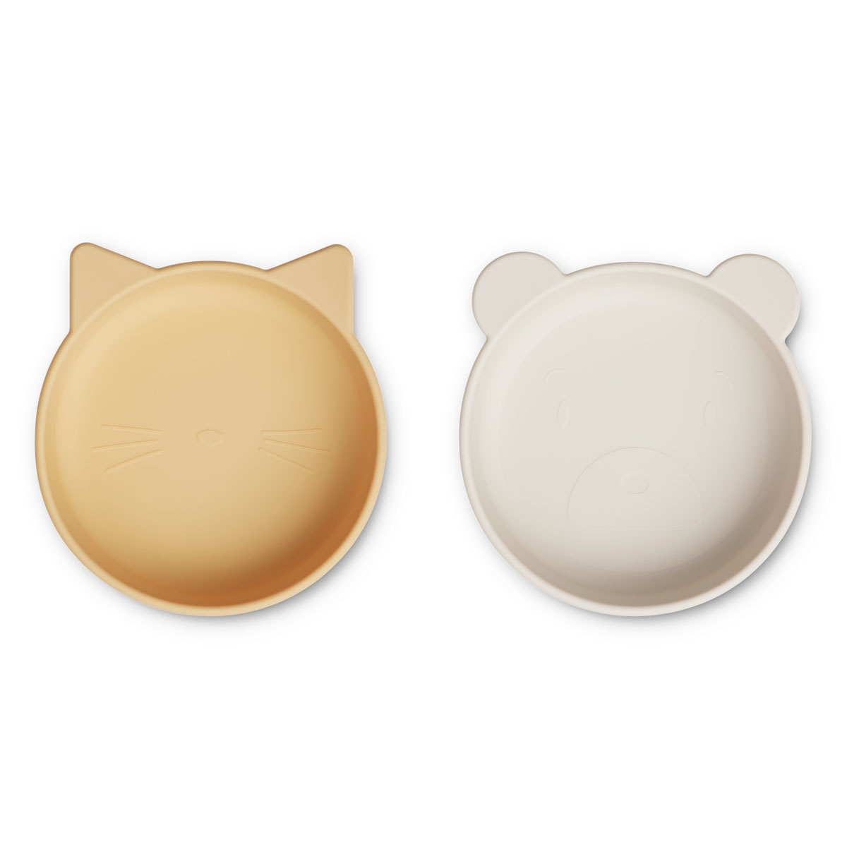 DELISTED Liewood Vanessa Snackschale „Jojoba / Sea shell mix“, Silikon, 2er-Set, ø15cm