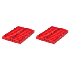 DELISTED Liewood Aufbewahrungsbox Weston „Apple red“, Größe M, 2er-Set, 36x25x14cm – Bild 2