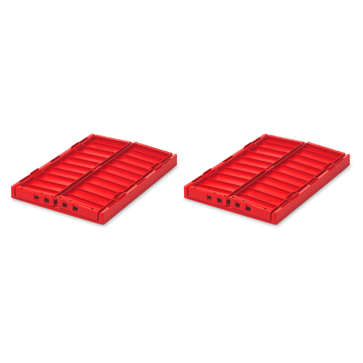 DELISTED Liewood Aufbewahrungsbox Weston „Apple red“, Größe M, 2er-Set, 36x25x14cm – Bild 2