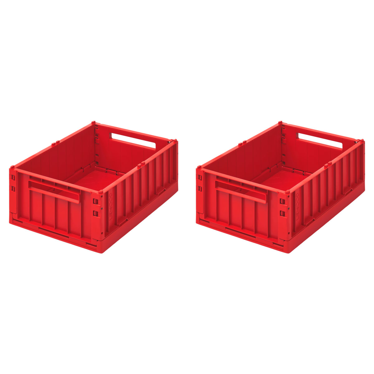 DELISTED Liewood Aufbewahrungsbox Weston „Apple red“, Größe M, 2er-Set, 36x25x14cm