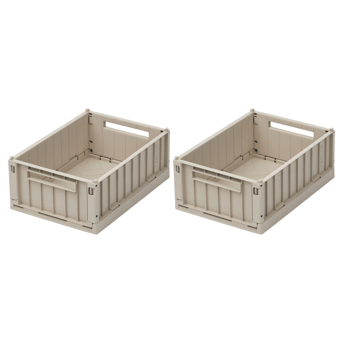 Liewood Aufbewahrungsbox Weston „Sandy“, Größe S, 2er-Set, 25x18x10cm