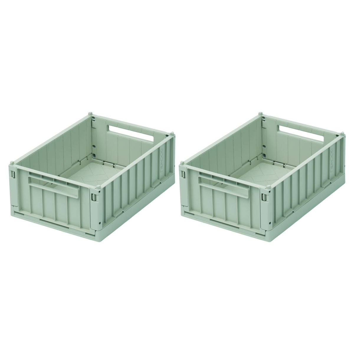 DELISTED Liewood Aufbewahrungsbox Weston „Peppermint“, Größe S, 2er-Set, 25x18x10cm