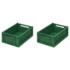 DELISTED Liewood Aufbewahrungsbox Weston „Garden green“, Größe S, 2er-Set, 25x18x10cm