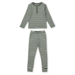 Liewood Pyjama-Set Wilhelm „Hunter green / sandy“ 01