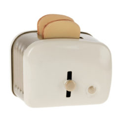 Maileg Miniatur Toaster & Brot, weiß, H4cm 01