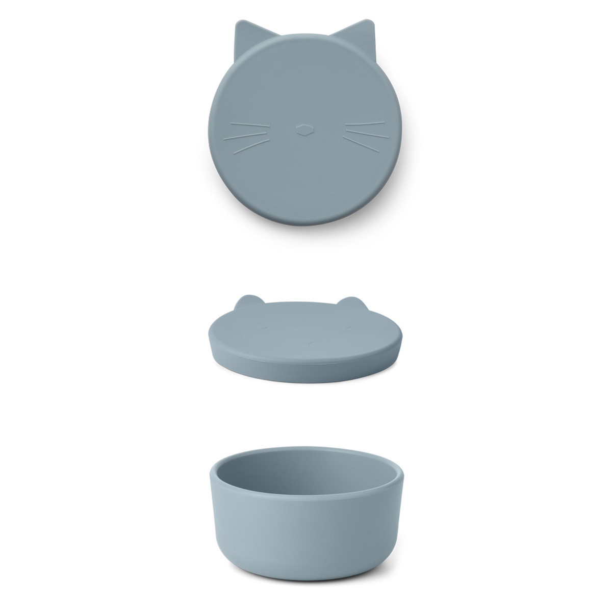 Liewood Cornelius Snackbox Cat „dove blue“, mittel