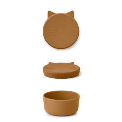Liewood Cornelius Snackbox Cat „mustard“, mittel 01