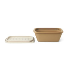 DELISTED Liewood Franklin faltbare Silikonschale „Sandy / oat mix“, L19cm – Bild 2