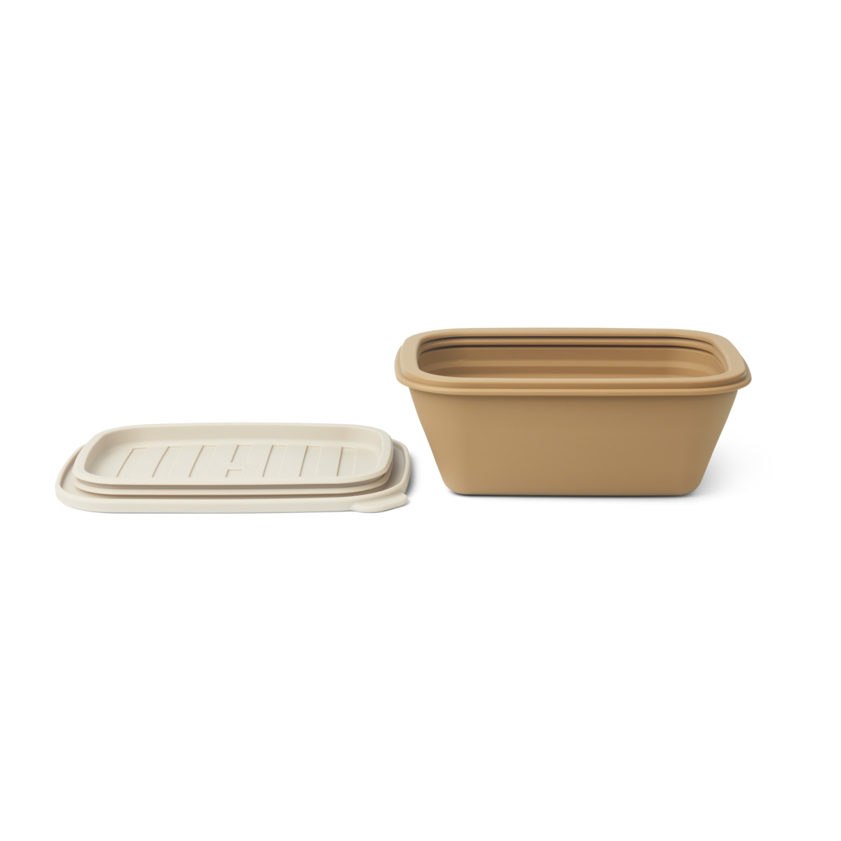DELISTED Liewood Franklin faltbare Silikonschale „Sandy / oat mix“, L19cm – Bild 2
