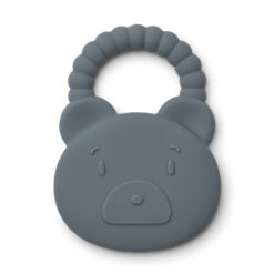 Liewood Gemma Beißring Mr Bear „whale blue“, Silikon 01
