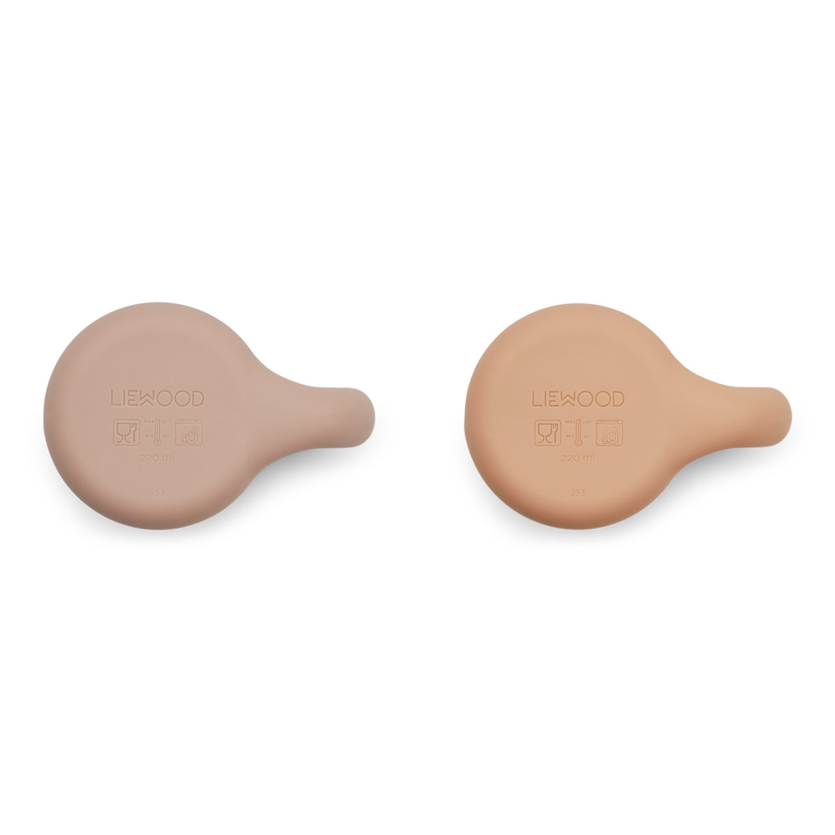 Liewood Kylie Silikon Kinderbecher-Set „Pale tuscany / tuscany rose mix“, 2er-Set – Bild 2