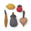 Liewood Lisa Spiellebensmittel-Set „Vegetables multi mix“, gestricktes Gemüse, 5-teilig 02