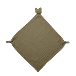 Liewood Robbie Musselin Kuscheltuch „Mr Bear khaki“, 60x60cm 01