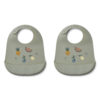 Liewood Tilda Silikon Lätzchen „Fruit dove blue“, 2er Set 01