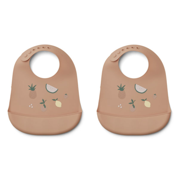 Liewood Tilda Silikon Lätzchen „Fruit pale tuscany“, 2er Set 01