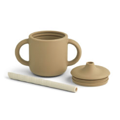 Liewood Cameron Silikon Schnabeltasse „Oat / Sandy mix“