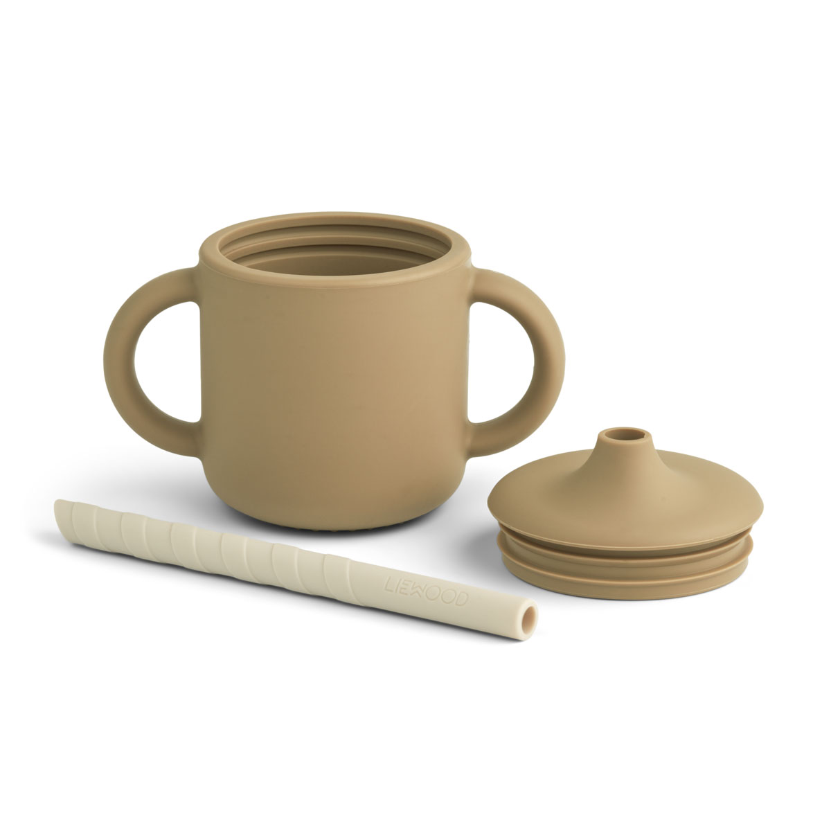 Liewood Cameron Silikon Schnabeltasse „Oat / Sandy mix“