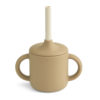 Liewood Cameron Silikon Schnabeltasse „Oat / Sandy mix“