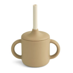 Liewood Cameron Silikon Schnabeltasse „Oat / Sandy mix“