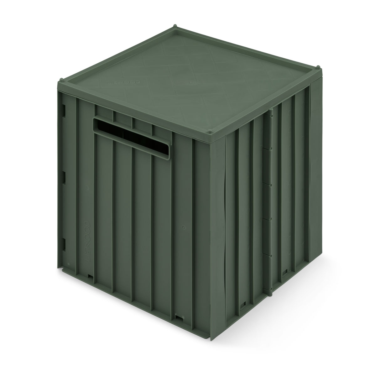 Liewood Aufbewahrungsbox Elijah „Hunter green“ mit Deckel, 31x30x20cm