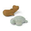 Liewood Ned Badespielzeug „Dove blue / Golden caramel mix“, Silikon, 2er-Set