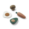 Liewood Spielzeug Lebensmittel Fernandes „Garden green multi mix“, Buchenholz