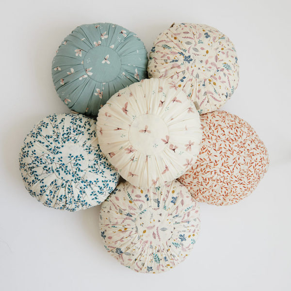 Cam Cam Kissen „Windflower Creme“, rund, OCS, ø30cm 03