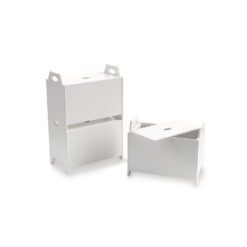 Cam Cam Luca Aufbewahrungs-Hocker „Weiß“, FSC Mix 02