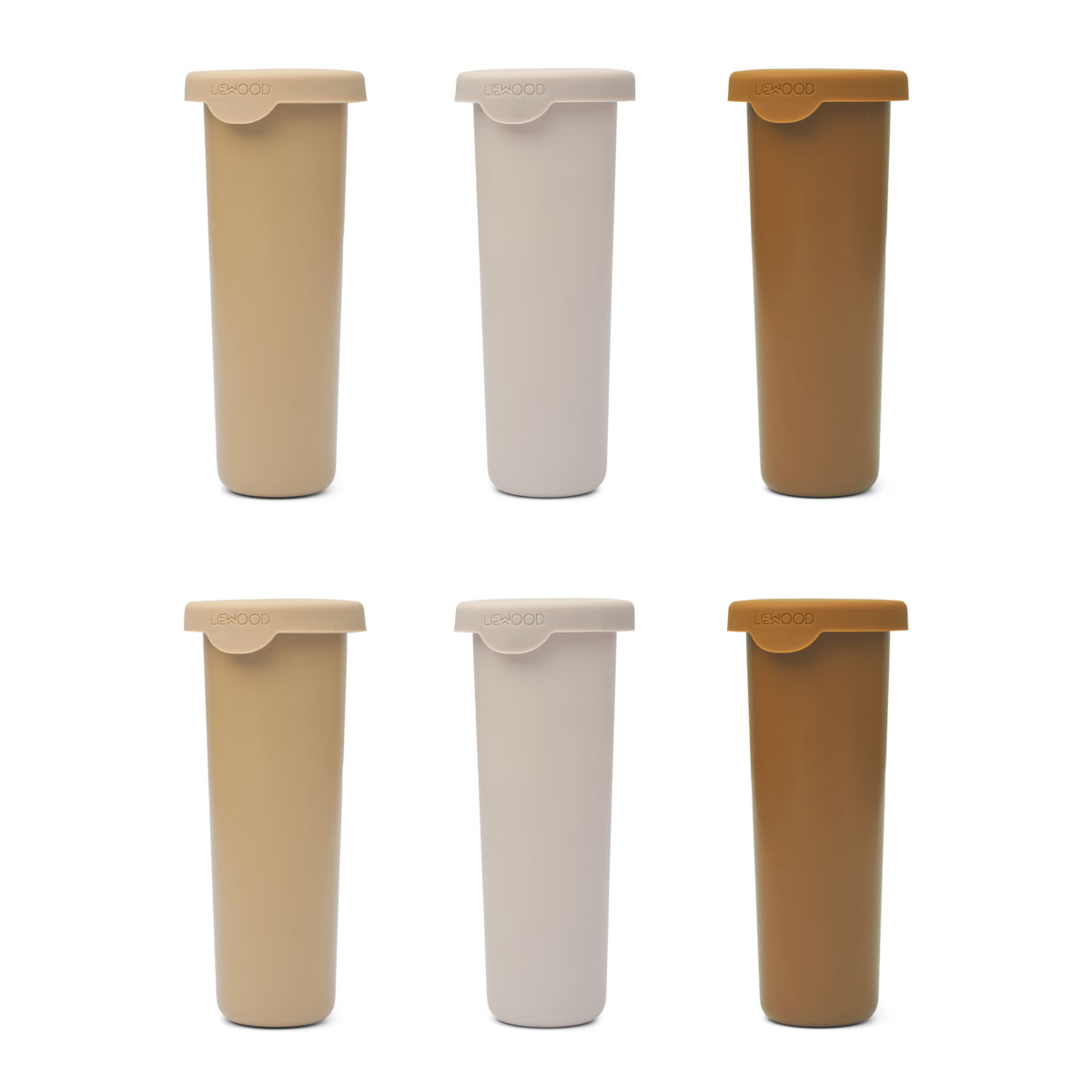 DELISTED Liewood Gianni Edelstahl-Eisformen „Safari multi mix“, 6er-Set