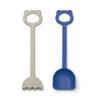 Liewood Hilda Schaufel und Harken-Set „Surf blue / Mist mix“
