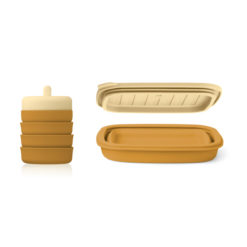 DELISTED Liewood Jose Lunchbox-Set „Golden caramel / Safari mix“, faltbar – Bild 2