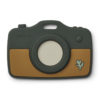 Liewood Spielzeugkamera Steven „Nature / Hunter green multi mix“ aus Silikon
