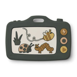 Liewood Spielzeugkamera Steven „Nature / Hunter green multi mix“ aus Silikon