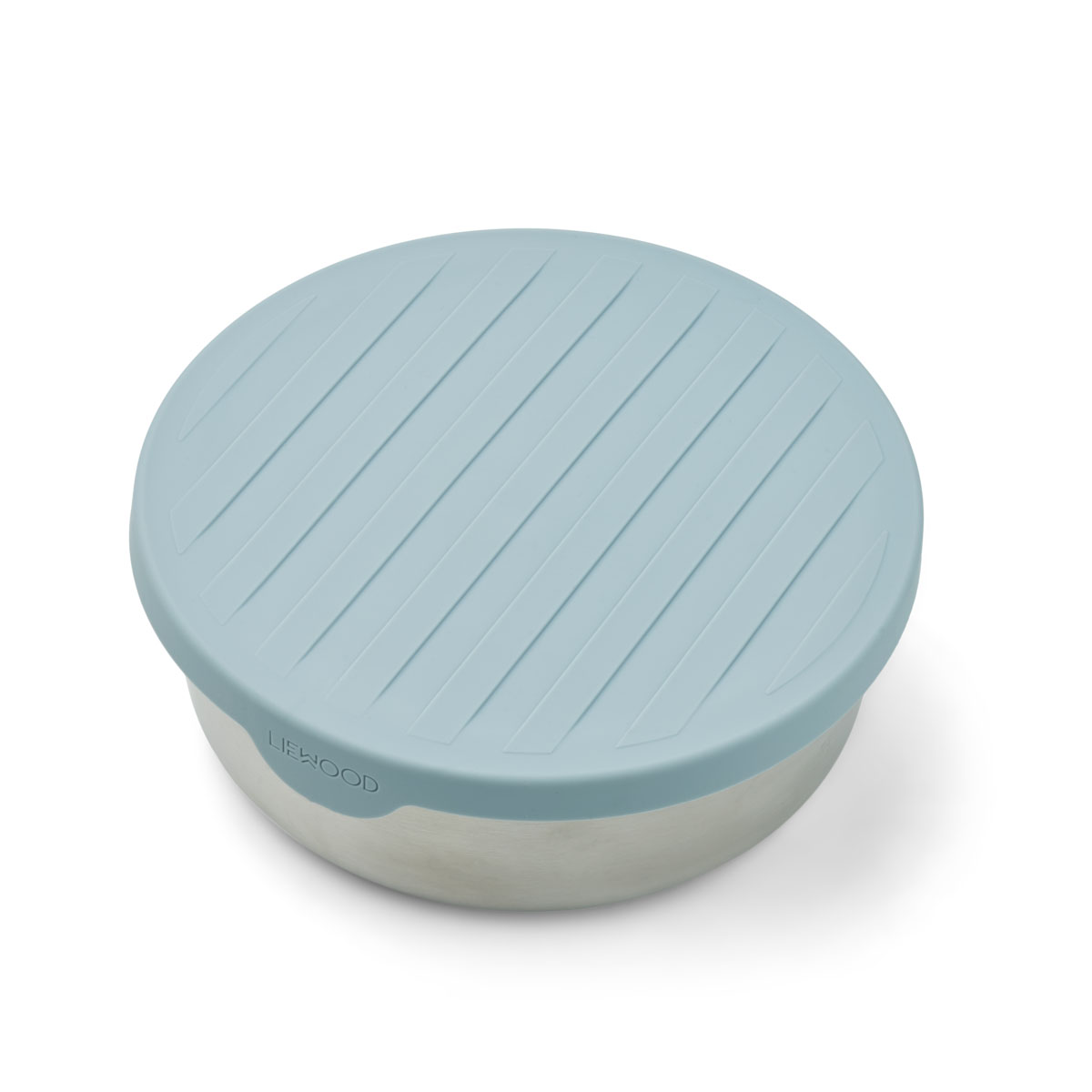 DELISTED Liewood Liby Trennschüssel „Sea blue“, Edelstahl mit Silikon-Deckel
