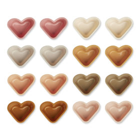 Liewood Tilo Cup Cake Backformen „Heart : Rose multi mix“, 16er-Set, Silikon 02