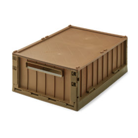 Liewood Aufbewahrungsbox Weston „Pecan“ mit Deckel, Größe L, 50x36x20cm