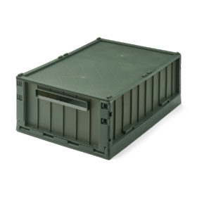 Liewood Aufbewahrungsbox Weston „Hunter green“ mit Deckel, Größe L, 50x36x20cm