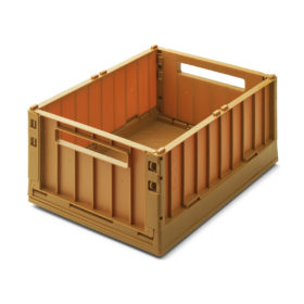 DELISTED Liewood Aufbewahrungsbox Weston „Golden caramel“ mit Deckel, Größe M, 2er-Set, 36x25x14cm – Bild 3