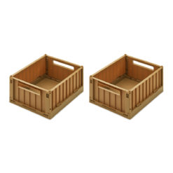 Liewood Aufbewahrungsbox Weston „Pecan“, Größe S, 2er-Set, 25x18x10cm