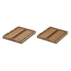 DELISTED Liewood Aufbewahrungsbox Weston „Pecan“, Größe S, 2er-Set, 25x18x10cm – Bild 3