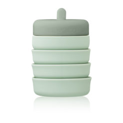 Liewood faltbare Trinkflasche Wilson „Dusty mint / Faune green mix“, 450ml
