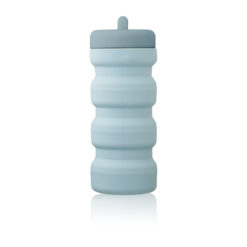 Liewood faltbare Trinkflasche Wilson „Sea blue / Whale blue mix“, 450ml